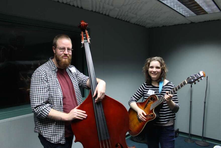 Colin Bottomley (l) and Gayle. Photo: Matthew Peddie, WMFE