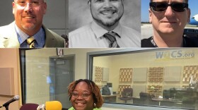 Top, from left: Interim Public Safety Director Frank Amandro, Emergency Operations Manager Victor Vilchez, and St. Lucie County Communications Director Eric Gill; Bottom: Tykes and Teens Prevention Coordinator Monique Coleman.