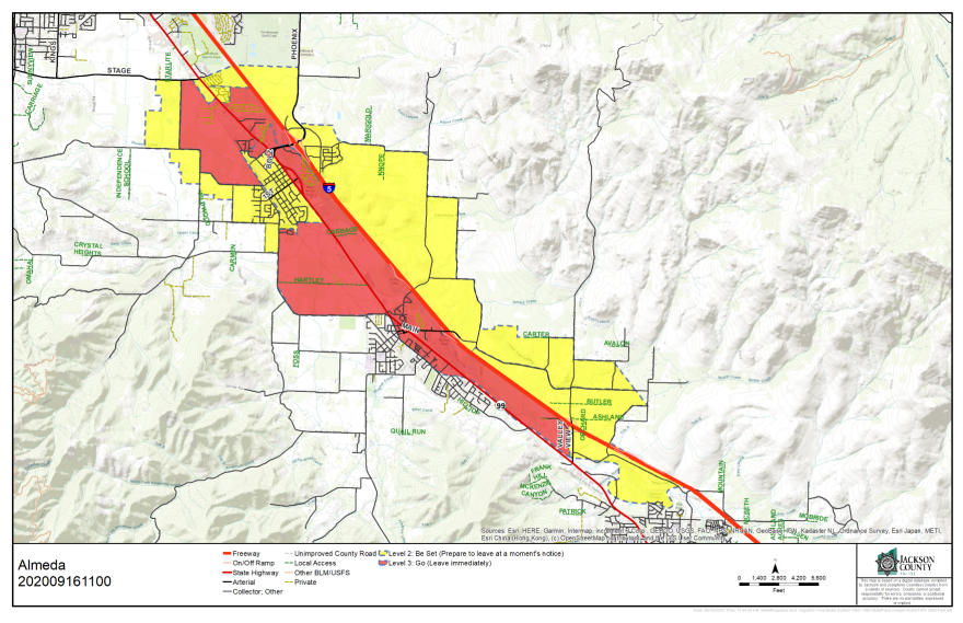 New downgraded evacuation levels on the Almeda Fire will allow some residents of Phoenix to return to their homes in unburned parts of town.