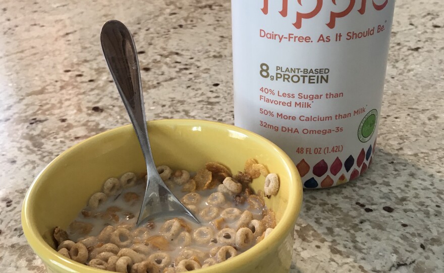 Ripple's pea-based milk contains 8 grams of protein per cup, the same amount as in a cup of cow's milk.