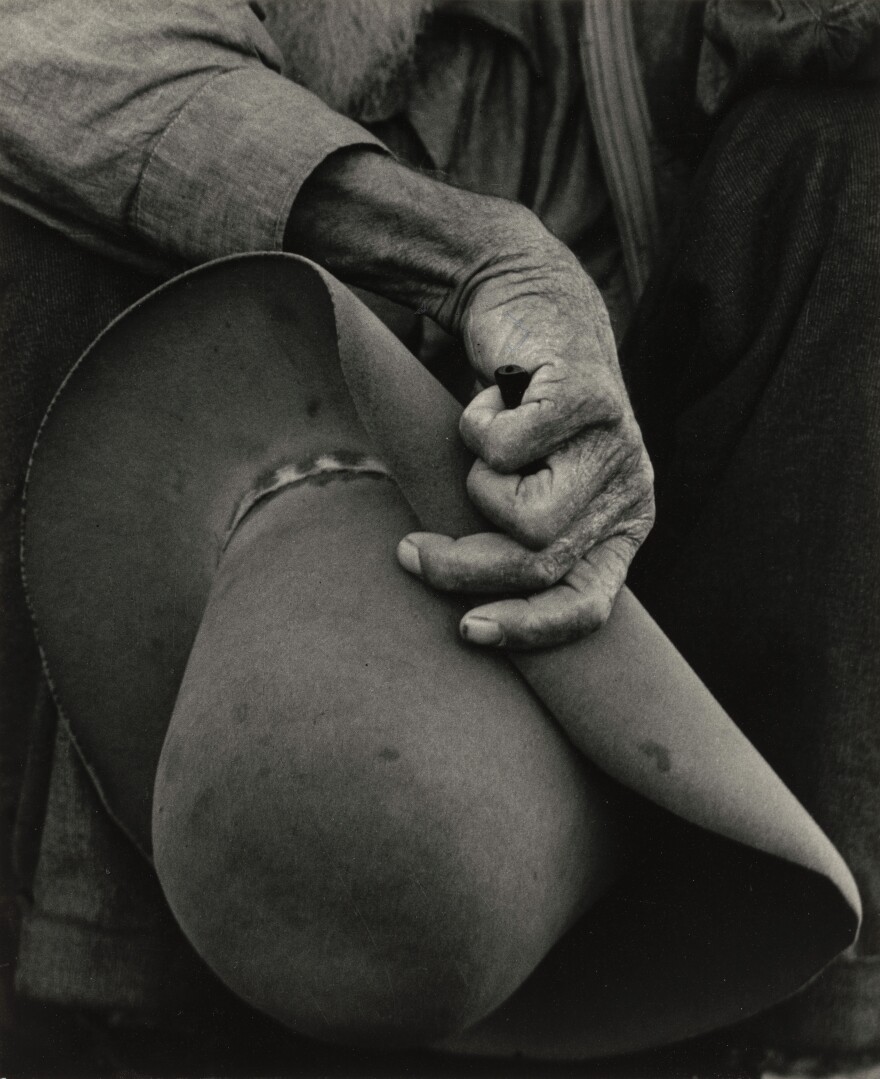 Dorothea Lange, On the Plains a Hat Is More Than a Covering, 1938, printed c. 1965, gelatin silver print
