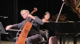 Cellist and Pianist on stage