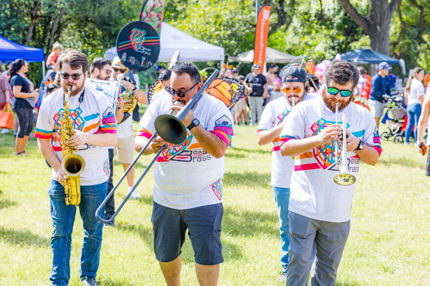 Members of San Antonio's Bexar Brass will hold a procession through the park every 30 minutes at this year's Monarch Butterfly and Pollinator Festival at Brackenridge Park.