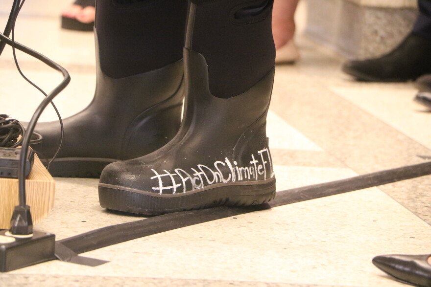 Democratic Florida Senator Jose Javier Rodriguez will again wear rain boots during the 2020 legislative session to highlight climate change concerns.