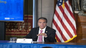 Cuomo at a coronavirus briefing in June, 2020