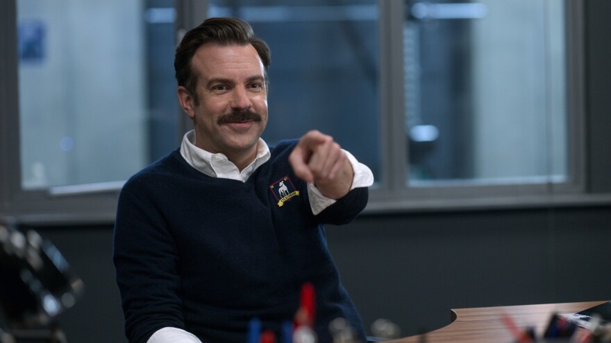 Ted Lasso (Jason Sudeikis) is back in a second season of the Emmy-nominated series, in Sudeikis' Golden-Globe-winning role.