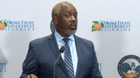 Orange County Mayor Jerry Demings spoke to the media Friday after signing an addendum to the county's agreement with ICE.