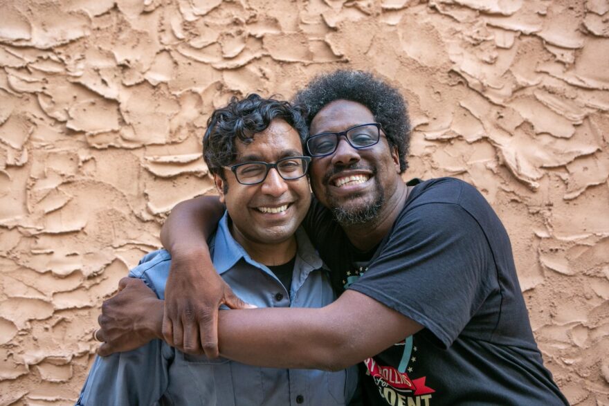 "Politically Re-Active" hosts and comedians, Hari Kondabolu (L) and W. Kamau Bell (R).