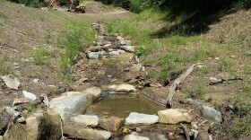 Stream restoration in progress in West Virginia.
 (Courtesy Canaan Valley Institute)