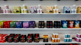 Delta-9 THC products at the Despensary in Des Moines ahead of a law passed in the 2023 legislative session that would restrict some THC-derived products.