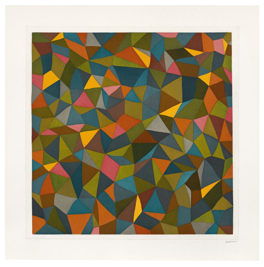 Sol LeWitt (1928-2007). 'Complex Forms, Plate #2,' 1990
