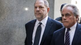 Harvey Weinstein and attorney Benjamin Brafman arrive at State Supreme Court, June 5, in New York City. Weinstein is set to face an indictment on two counts of rape and is expected to plead not guilty. 