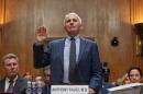 Dr. Anthony Fauci is sworn in before the Senate Homeland Security and Governmental Affairs Committee at the Capitol, Wednesday, July 29, 2026, in Washington. (Allison Robbert/AP)