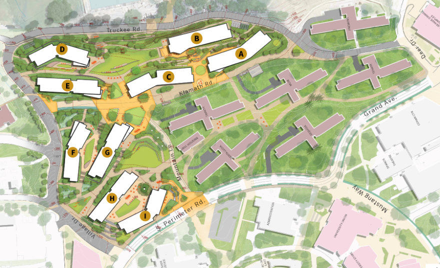 Poly Cam Building Layout New modular dorms to bring 4,200 new beds to Cal Poly