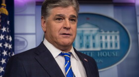Fox News host Sean Hannity is seen in the White House briefing room in Washington, D.C., on Jan. 24, 2017. (Nicholas Kamm/AFP/Getty Images)