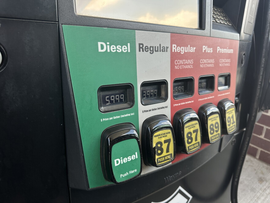 The price of diesel in Oklahoma reached record highs.