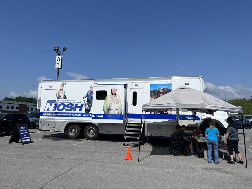 The NIOSH mobile black lung screening clinic visited Morgantown, West Virginia, in July 2025.