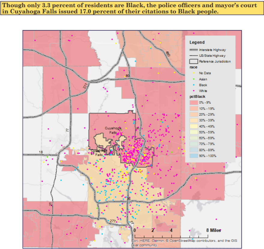 The city's mayor Don Walters disputes the claim of racial bias and questions the accuracy of the data.