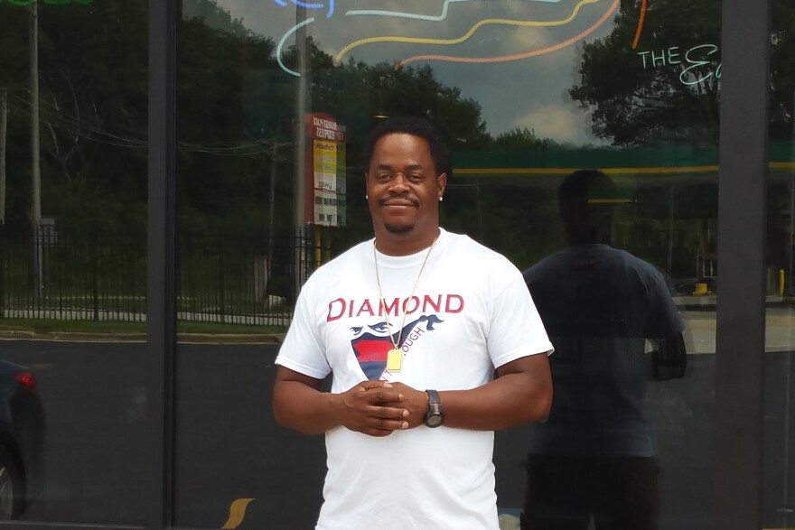 Joseph Brooks, co-owner of entertainment venue The Entrance, says he's excited to start a business in Harvey and to help create jobs for residents.