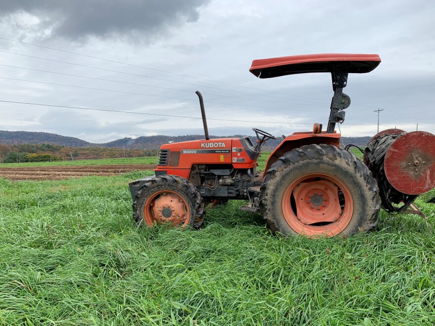 New Morning Farm tractor
