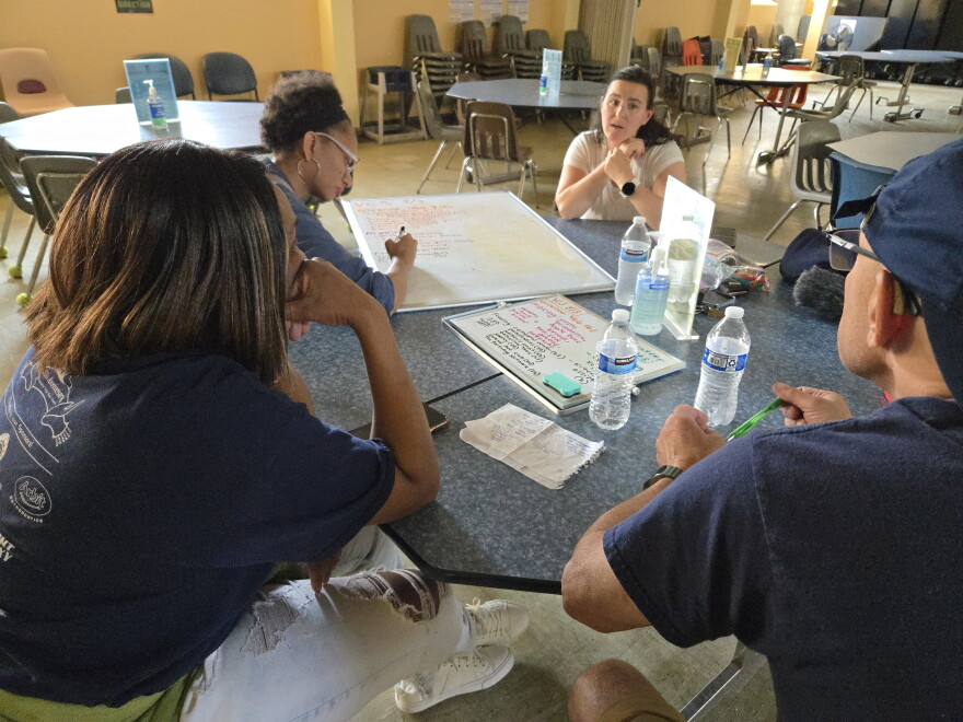 It takes some brainstorming to decide how to cook up the vegetables. Outgoing executive director of Tikkun Ha Ir, Sami Stein Avner, shares some ideas.