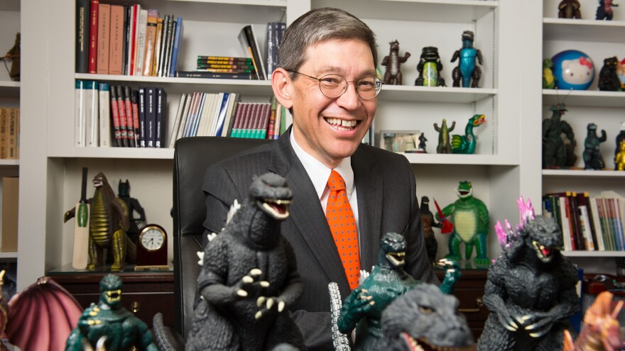 For William Tsutsui, incoming president of Hendrix College and author of <em>Godzilla On My Mind</em>, the iconic lizard is an obsession and an inspiration.