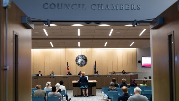 Wilmington City Council's new chambers at the Skyline Center, 929 N Front St.