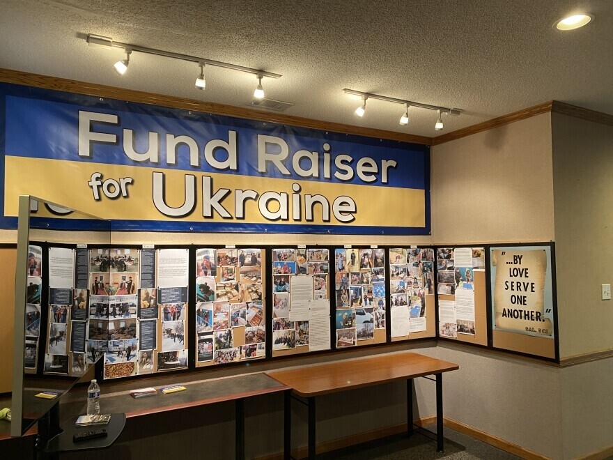 Grace of Christ church displays updates and photos from volunteers on the ground in Ukraine.