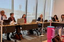 Members of the Missouri Child Welfare Task Force discuss child safety standards on Oct. 5 in Jefferson City. Pictured from left are St. Louis County Chief Juvenile Officer Rick Gaines, Missouri State Courts Administrator Kathy Lloyd, Christian County Circuit Judge Jessica Kruse, Audrain County Associate Circuit Judge Melissa Buckman Young, Children's Division Director Sara Smith and State Rep. Melissa Schmidt