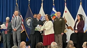 Dr. Candace Coyle being recognized at the celebration event 10-11-23