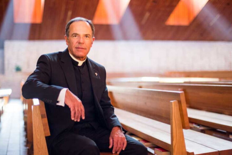 Father Theodore Rothrock first wrote the comments on the church's website Sunday in a weekly bulletin message. The comments have since been removed following widespread criticism.