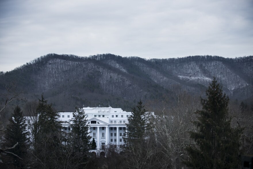 A view of Jim Justice's Greenbrier Resort in White Sulphur Springs, W.Va., in 2013.
