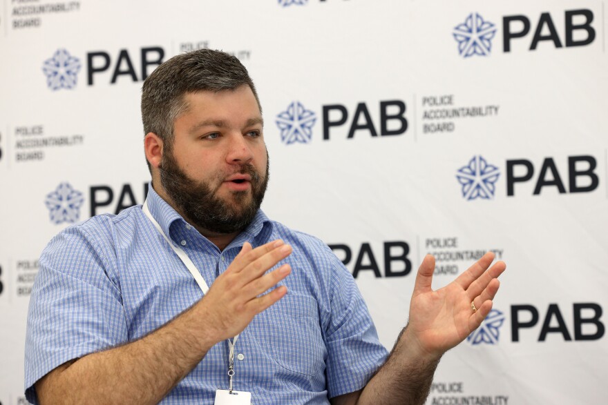 Ben Wittwer, deputy executive director of the Rochester Police Accountability Board, at the PAB office.