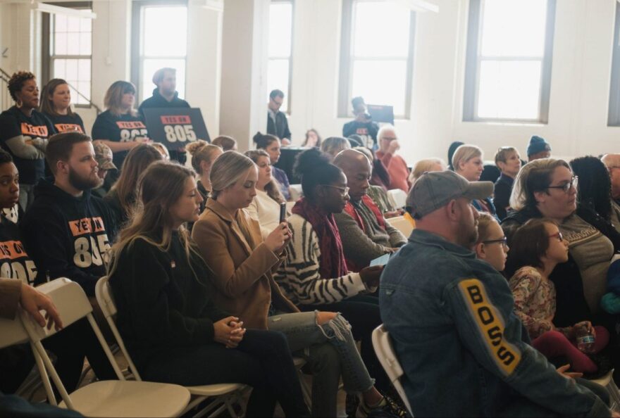 Proponents of State Question 805 gathered for a rally in Oklahoma City.