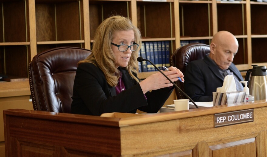 Rep. Julie Coulombe, R-Anchorage, speaks on an amendment during committee debates over the draft state budget on Tuesday, March 28, 2023.