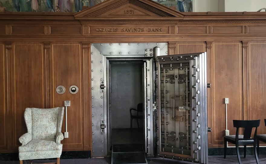 The vault of the former Cohoes Savings Bank.