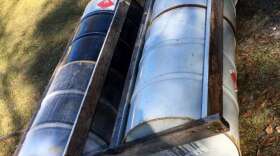 Clint Johnson's prototype raft. Photo courtesy of Clint Johnson