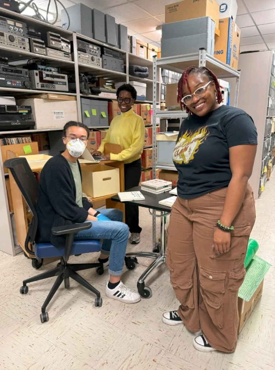 Audio recordings at Elizabeth City State University's WRVS station were identified and sent to the Northeast Document Conservation Center in Massachusetts to be digitized and returned to the station for preservation.