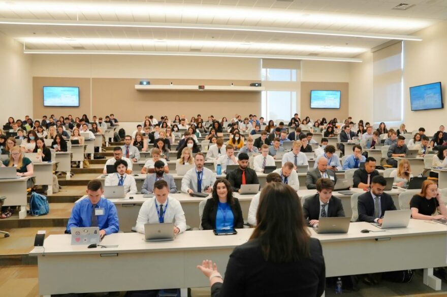 Lecture hall at Burrell College of Osteopathic Medicine