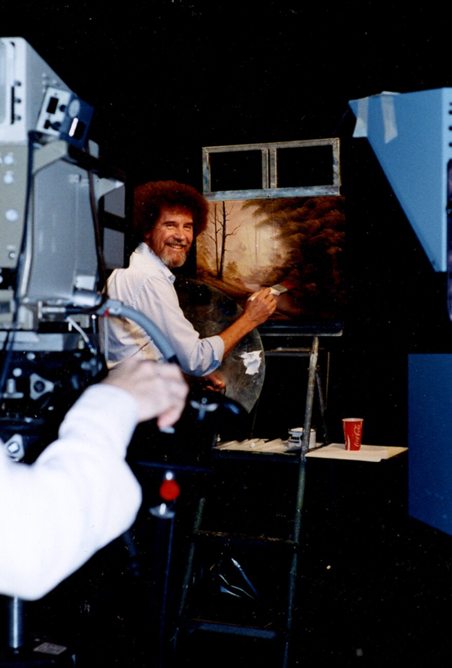 Ross filmed more than 400 episodes of <em>The Joy of Painting</em>. He actually painted three different versions of each work for every show — but viewers only saw one on-screen.