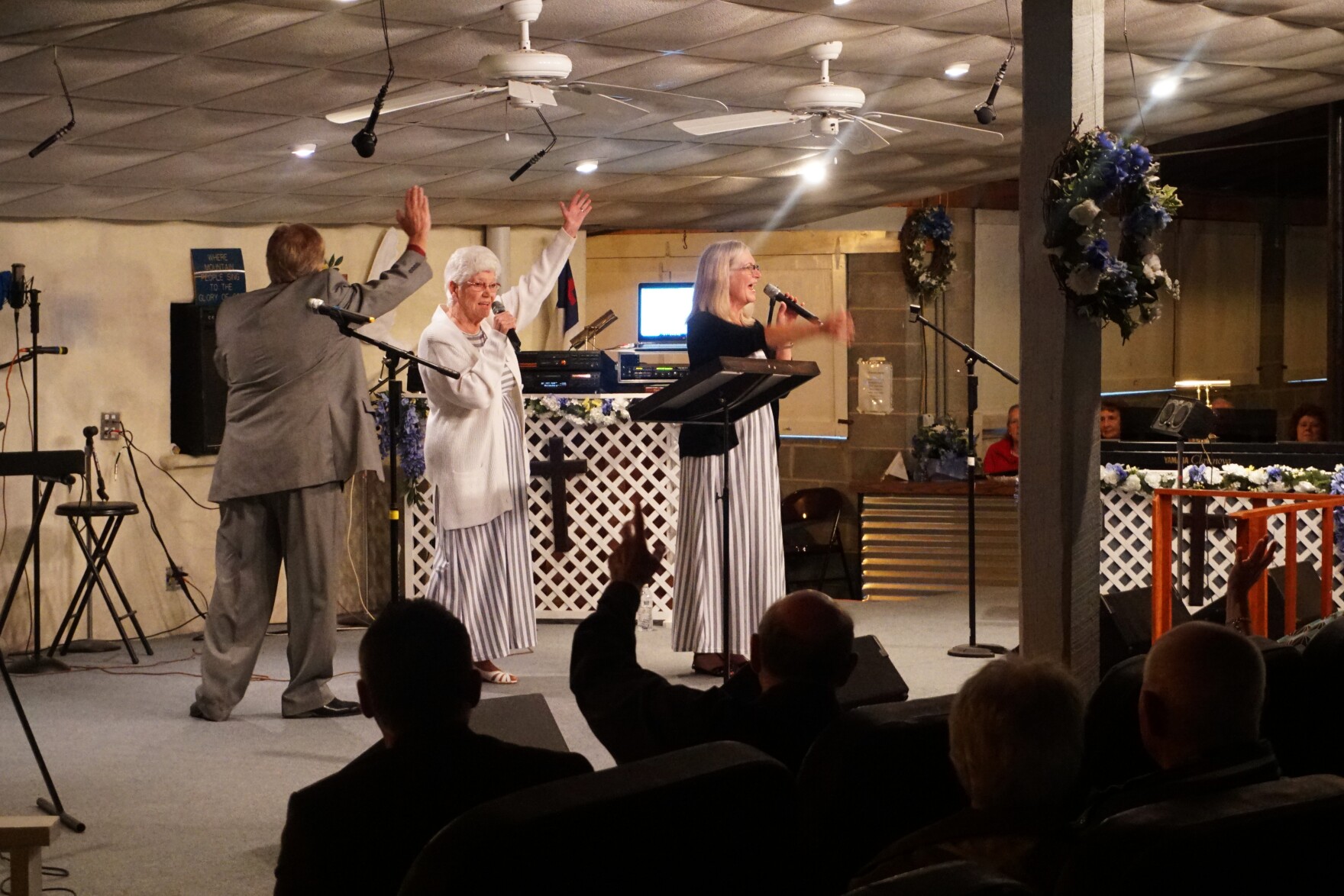 The Hale Family sing at the WV Mountain State Gospel Convention in June 2019.  Photo by Zack Harold
