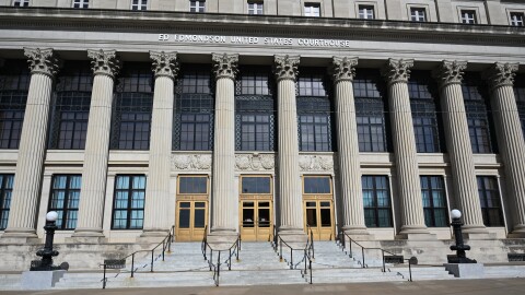 Muskogee County Courthouse is seen.