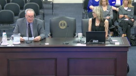 Kentucky Office of Drug Control Policy Van Ingram and TK Logan with the UK Center on Drug and Alcohol Research addressing Budget Review Subcommittee on Justice and Judiciary