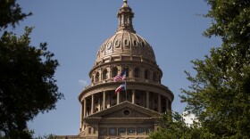 The Texas State Capitol building in downtown Austin.  