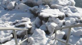 Ice jams and associated flooding are an annual occurrence on the Kenai River. (Photo credit Redoubt Reporter)