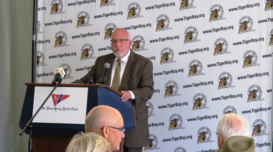 Jeff Weaver spoke at the Suncoast Tiger Bay Club in St. Petersburg Thursday.