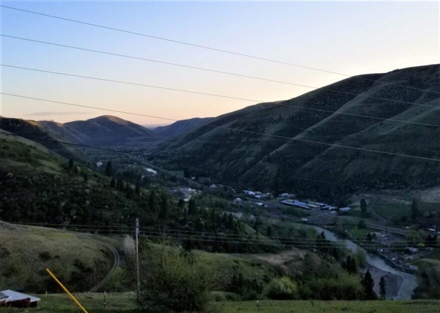 A view of the city of Juliaetta from McGary Grade. (Anteia McCollum/Idaho Capital Sun)