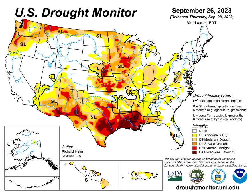 The drought is hitting the central portion of the Midwest hard. Now with the harvest season, comes an increased risk of wildfires.