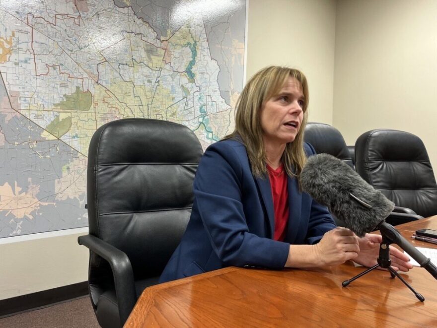Tina Peterson is the director of the Harris County Flood Control District, which is asking voters for a nearly 60% tax increase for maintenance efforts. 