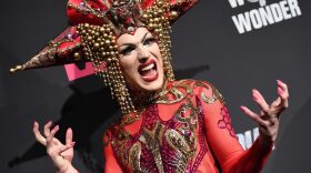 Contestant Sasha Velour attends the season premiere of "RuPaul's Drag Race" on March 7, 2017, in New York. (Angela Weiss/AFP/Getty Images)